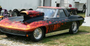 BLACK FLAMED CORVETTE